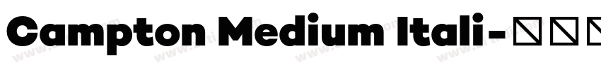 Campton Medium Itali字体转换